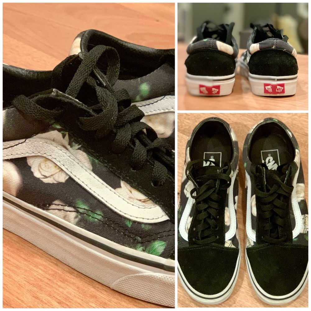 VANS Old Skool Women’s Floral and Suede sneaker